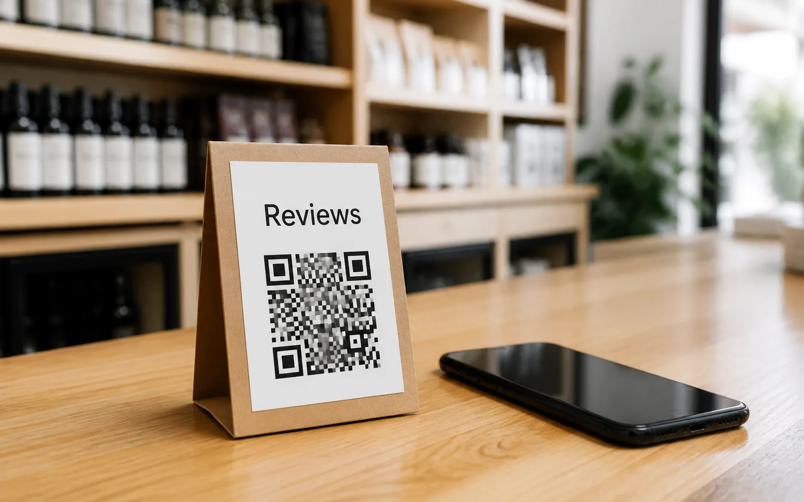 Google Review QR Code Stands: Print Your Own Counter Stands and Cards