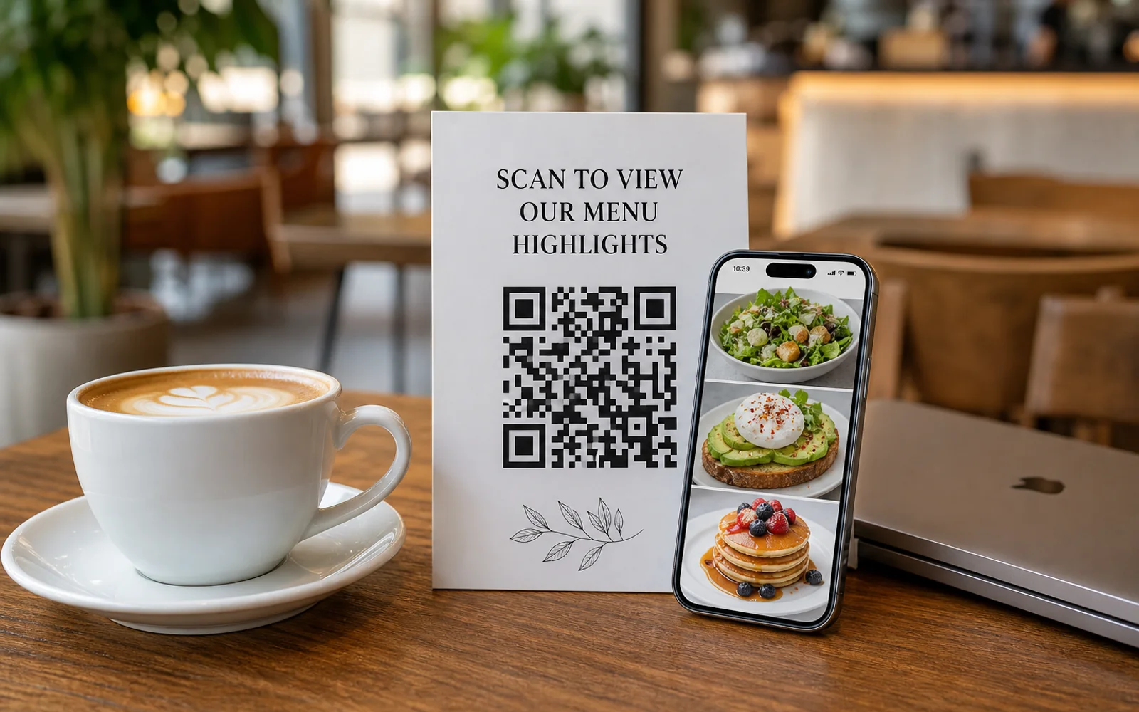 I don't have a website. What does the QR open?